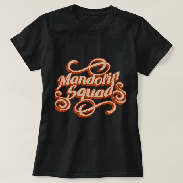 Camiseta Mandolin Lover Squad Funny Music Notes (Diseño del anverso)
