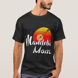 Camiseta Mandolin Lover Vintage Mandolin Mom Retro Sunset