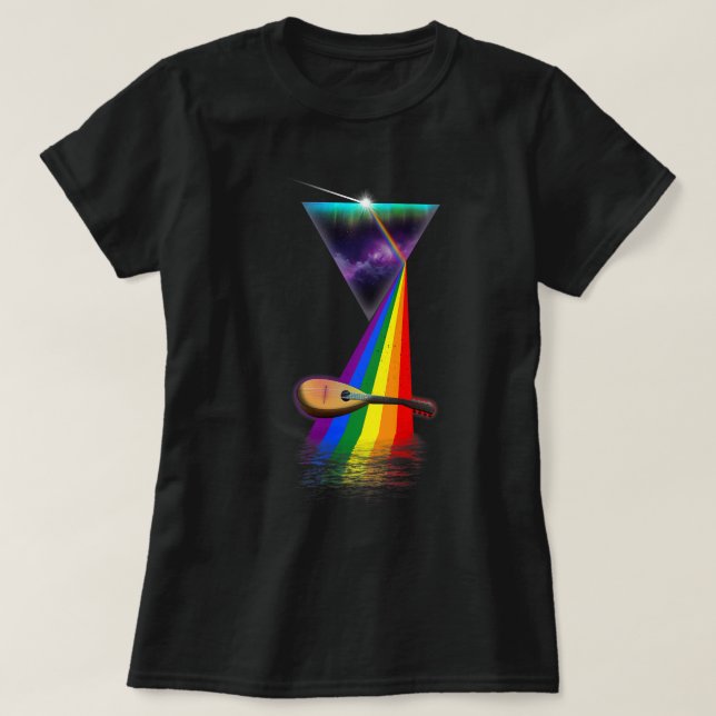 Camiseta Mandolin Lover Vintage Retro Prisma Mandolin (Diseño del anverso)