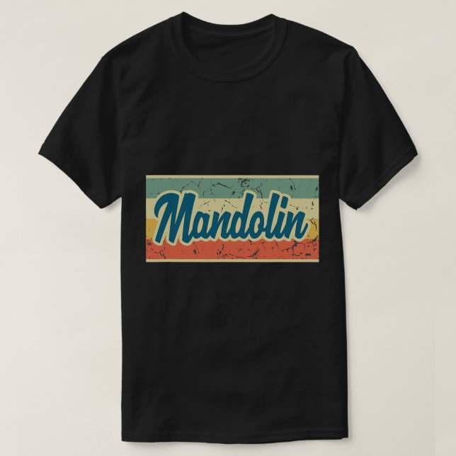 Camiseta Mandolin Lover Vintage Style Retro (Diseño del anverso)