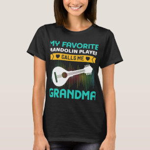 Camiseta Mandolin Lover Womens Mi jugador favorito de Mando