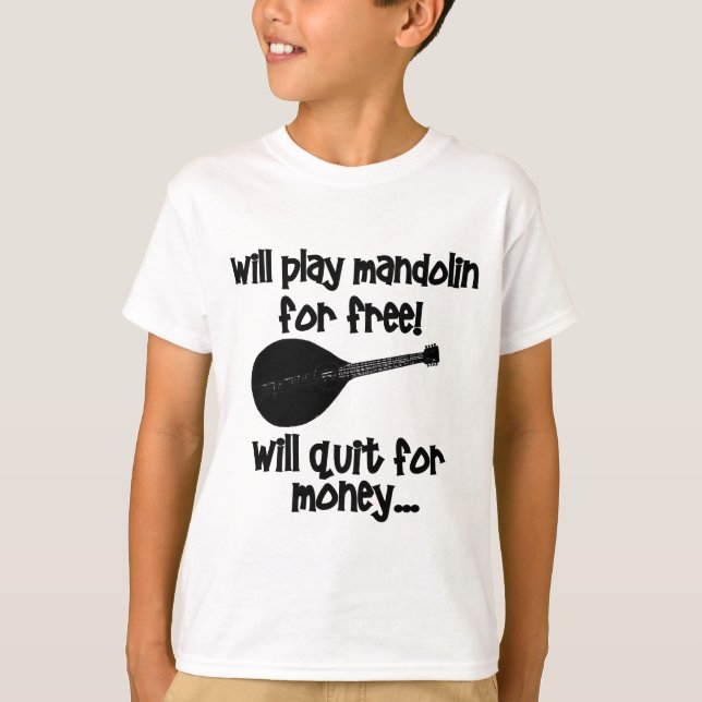 Camiseta mandolina divertida (Anverso)