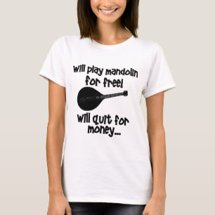 Camiseta mandolina divertida