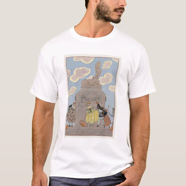 Camiseta Mandoline, ilustracion para los "Fetes Galantes" (Anverso)