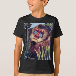 Camiseta Mandrill de Rousseau "en la selva" (circa 1909)