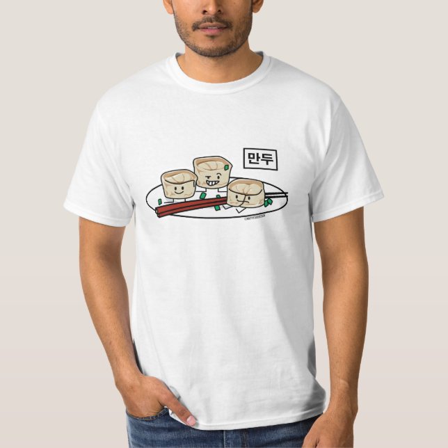 Camiseta Mandu Korean dumpling dim sum breakfast hangul (Anverso)