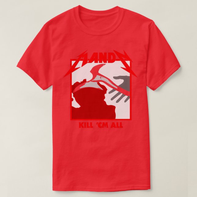 Camiseta Mandy Kill em all (Diseño del anverso)