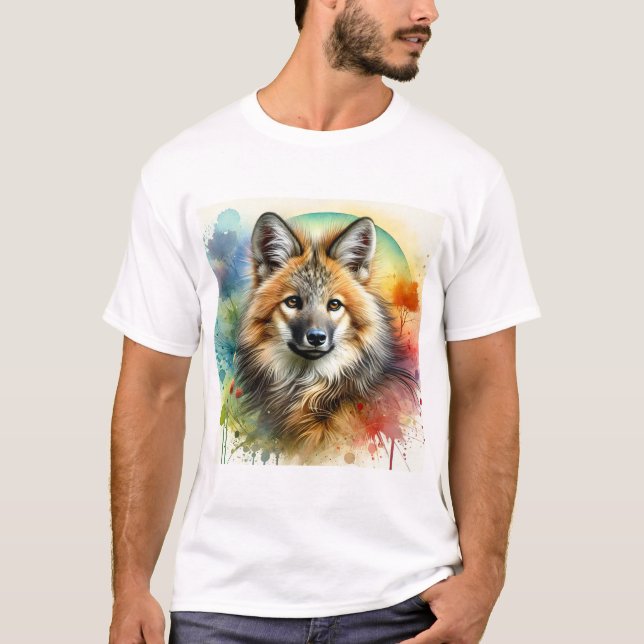 Camiseta Maned Wolf 210624AREF112 - Watercolor (Anverso)