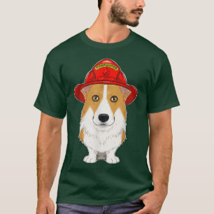 Camiseta Manejador de canina I perro bombero I galés bomber