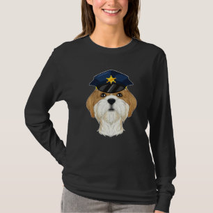 Camiseta Manejador De Caninas I Perro Policial Shih Tzu