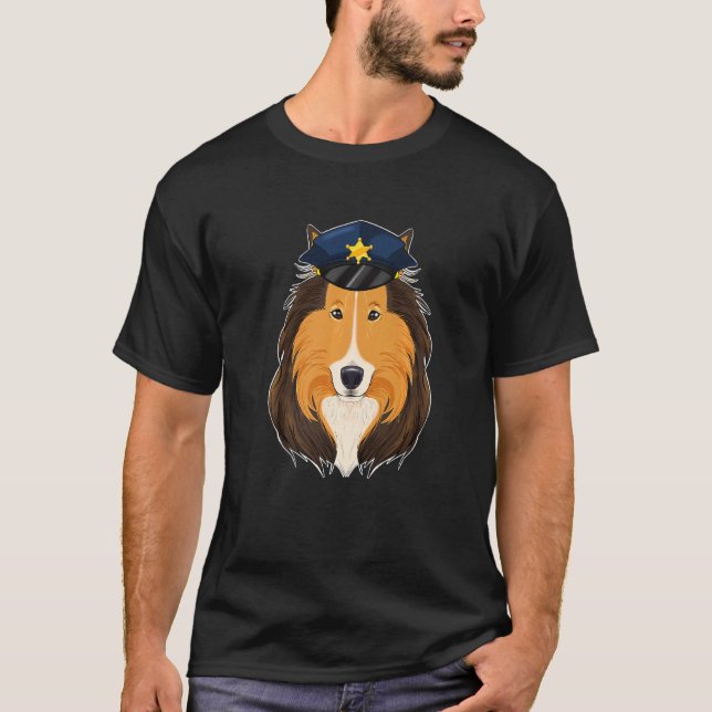 Camiseta Manejador De Caninas I Policía Perro I Policía Col (Anverso)