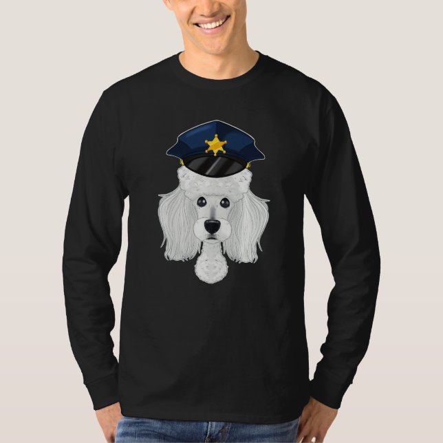 Camiseta Manejador De Caninas I Policía Perro I Policía Poo (Anverso)