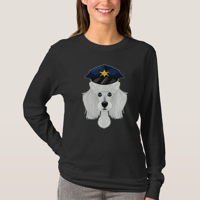 Camiseta Manejador De Caninas I Policía Perro I Policía Poo (Anverso)