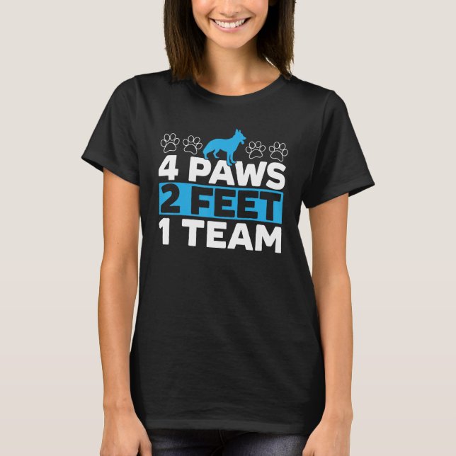 Camiseta Manejador K9 Perro Policía Aplicación de la Ley Po (Anverso)