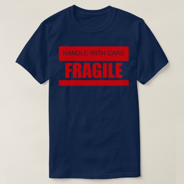 Camiseta Manejar con cuidado Frágil (Diseño del anverso)