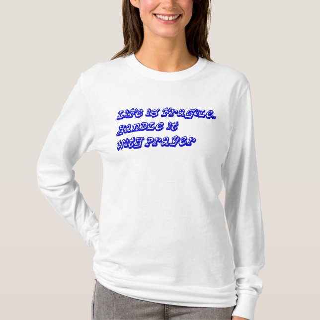 Camiseta Manejar con oración_ (Anverso)