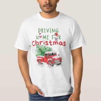 Camiseta Manejar en casa para Navidades, Feliz Navidad, Nav
