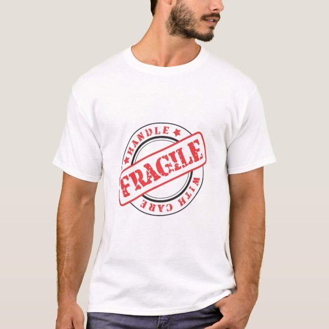 Camiseta Manejo FRAGILE Muy Divertido Con Cuidado (Anverso)