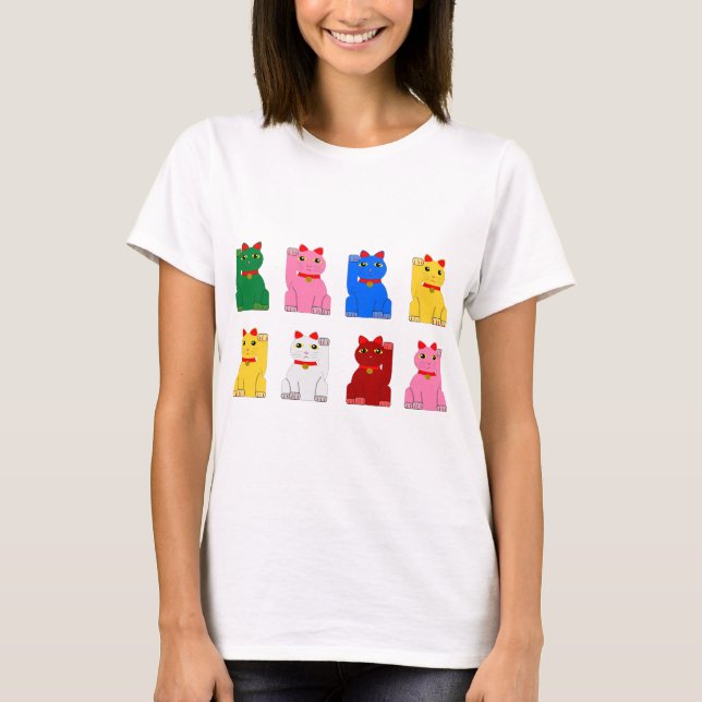 Camiseta maneki neko (Anverso)