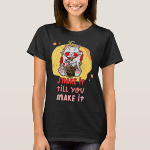 Camiseta Maneki Neko agitando Japón Feng Shui Bebé 3