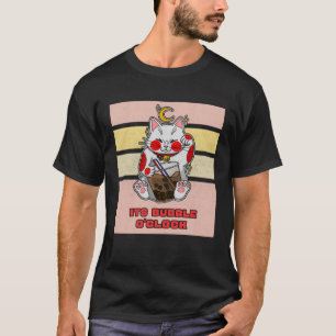 Camiseta Maneki Neko agitando Japón Feng Shui Bebe de burbu