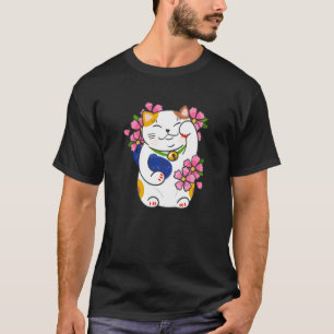 Camiseta Maneki Neko Beckoning Lucky Cat Design