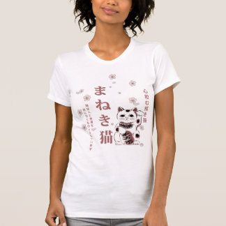 Camiseta Maneki Neko Cherry Blossom Harmony