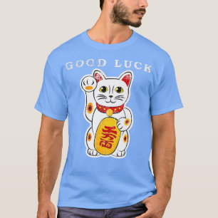 Camiseta Maneki Neko Dinero Lucky Cat Charma Japón Manga Bu