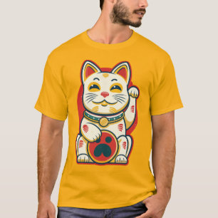 Camiseta Maneki Neko - Gato afortunado