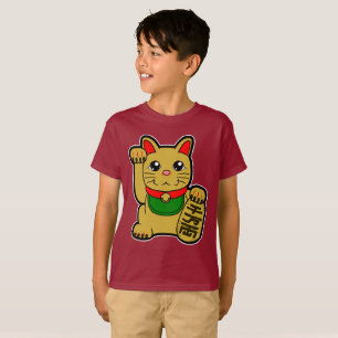 Camiseta Maneki Neko: Gato afortunado de oro