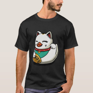 Camiseta Maneki neko Lucky Cat Duck T Shirt