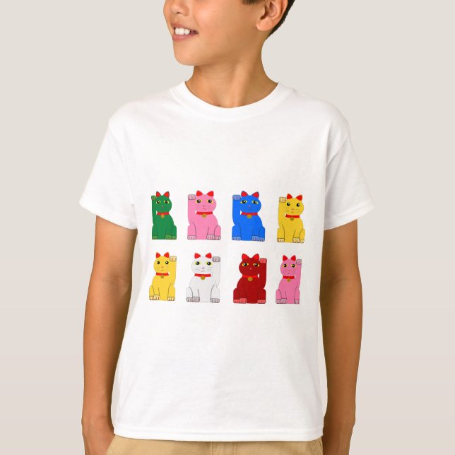 Camiseta Maneki neko pour enfant (Anverso)