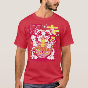 Camiseta Maneki Neko Ramen Cat Japón