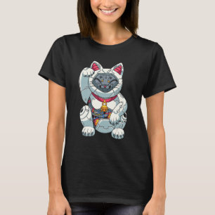 Camiseta Maneki Neko Robot Chino Gato Gato Gato Gato Gatito