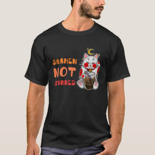 Camiseta Maneki Neko Saludando Japón Feng Shui Bebida de Bu