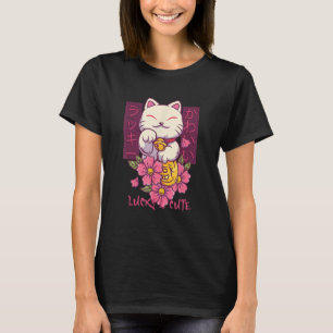 Camiseta Maneki Neko, un gato afortunado y dulce japonés, b