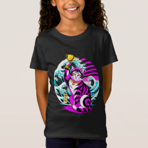 Camiseta Maneki-neko Victorioso - Gato de la Suerte Japonés