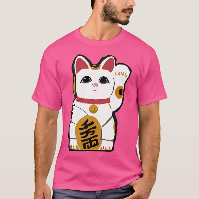 Camiseta Maneki Neko Waving Cat (Anverso)