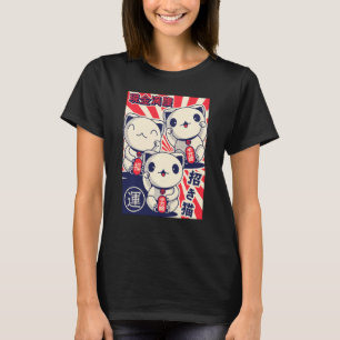 Camiseta Maneki Nekos Gatos Afortunados Buena Suerte Feng S