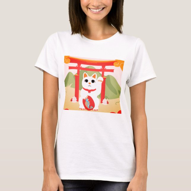 Camiseta manekineko (Anverso)