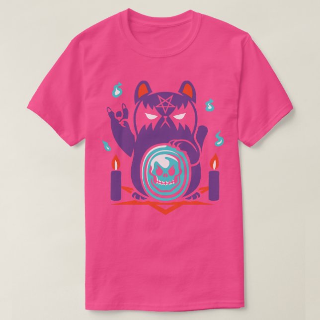 Camiseta Manekineko, gato satánico de mala suerte de Tobe F (Diseño del anverso)