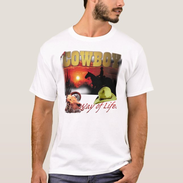 Camiseta Manera del vaquero de vida (Anverso)