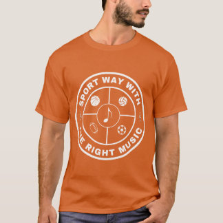 Camiseta manera deportiva con la música adecuada divertido 