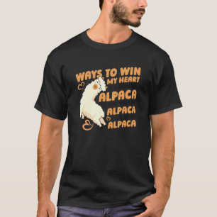 Camiseta Maneras De Ganar Mi Corazón Lama Pako Alpaca