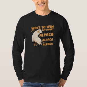 Camiseta Maneras De Ganar Mi Corazón Lama Pako Alpaca