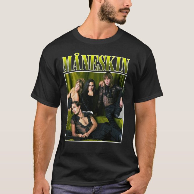 Camiseta MANESKIN Måneskin Ganador de Eurovisión Rock Band  (Anverso)