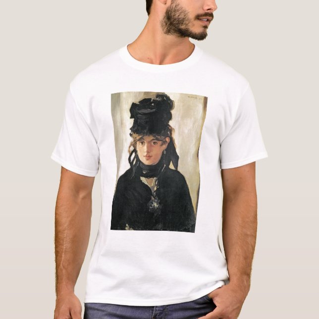 Camiseta Manet el | Berthe Morisot con un ramo de violetas (Anverso)