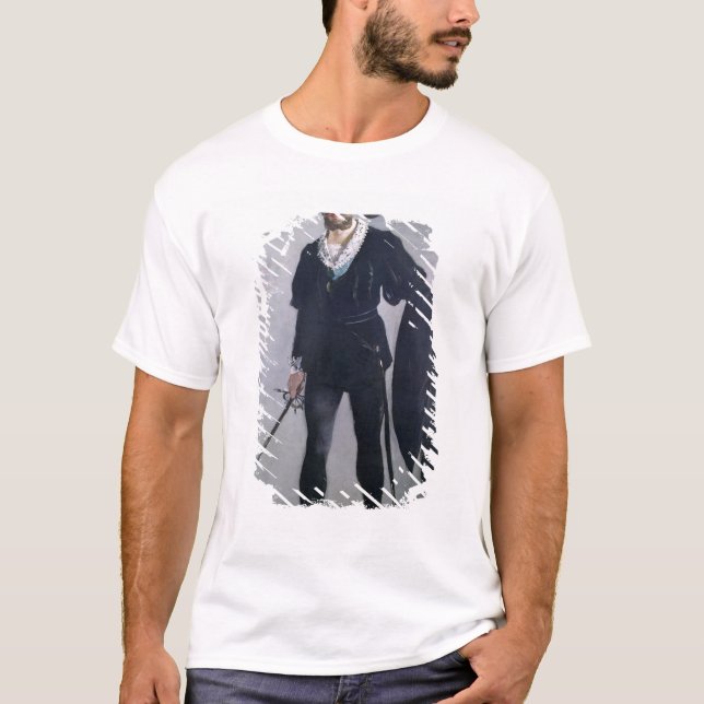 Camiseta Manet el | Jean Baptiste Faure como Hamlet, 1877 (Anverso)