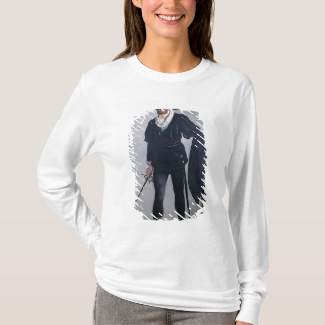 Camiseta Manet el | Jean Baptiste Faure como Hamlet, 1877 (Anverso)