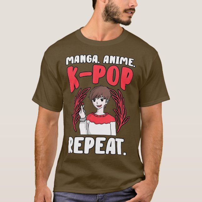 Camiseta Manga Anime KPop Idol ama a los fans coreanos japo (Anverso)